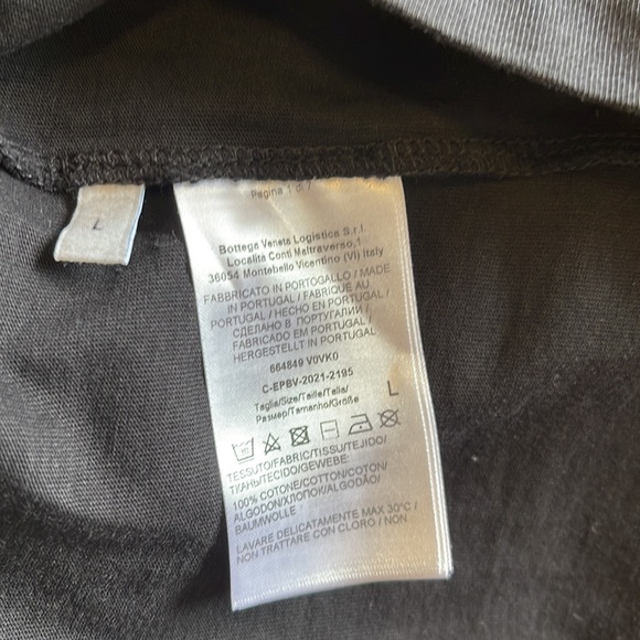 Bottega Veneta Men’s Black T-Shirt - Picture 5 of 5